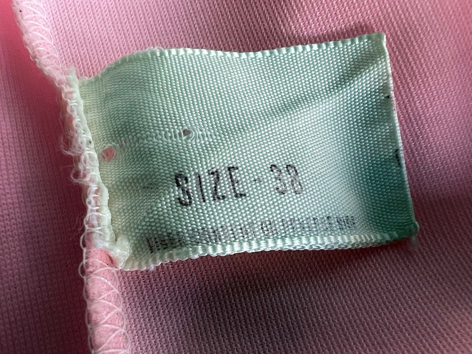 Vintage 50’s Pink Nylon Satin Slip/ Nightgown/ Lace Trim- Sz. 38