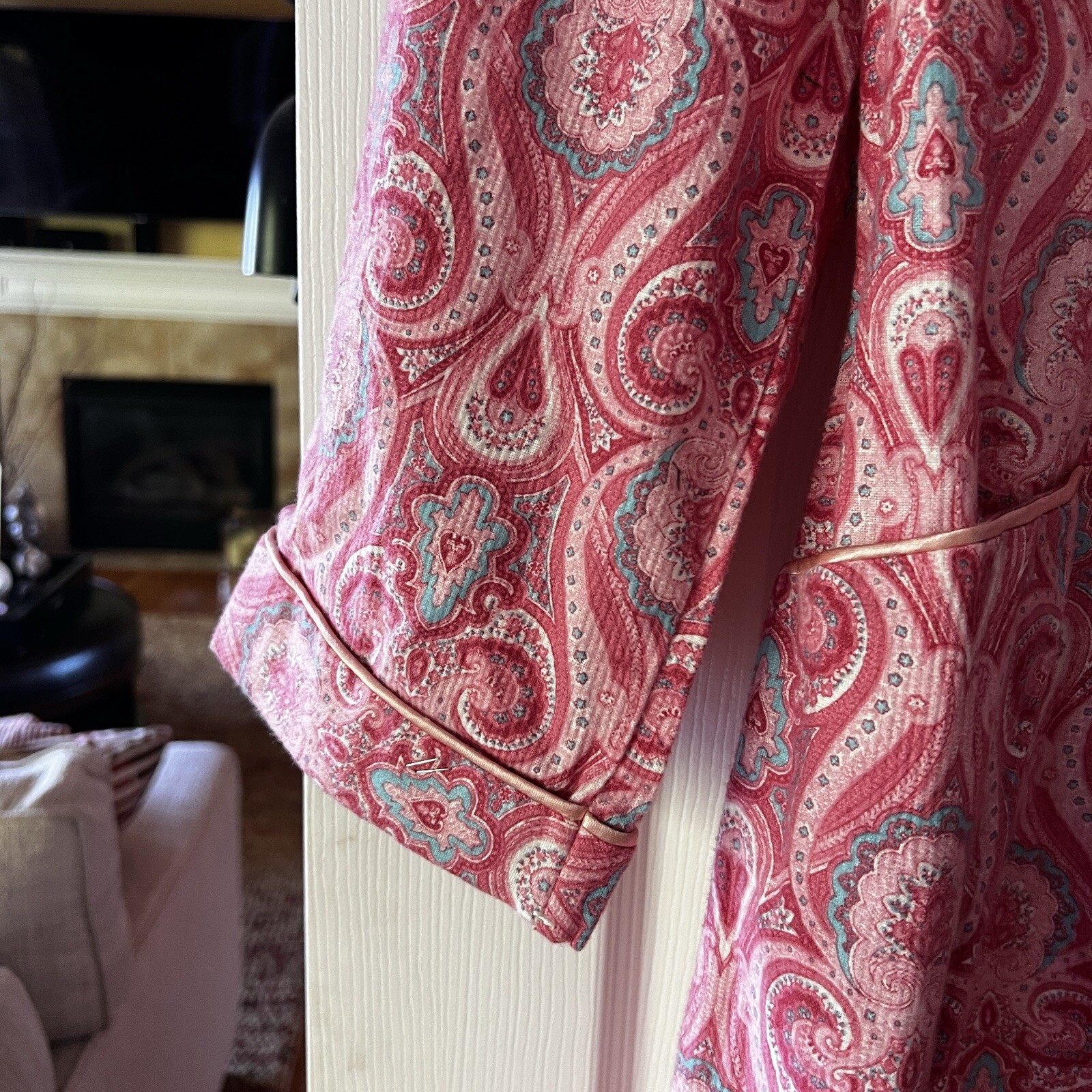 Vintage Milgrim Cotton Paisley Midi Dress Sm Med Boho Cottagecore Western Regal