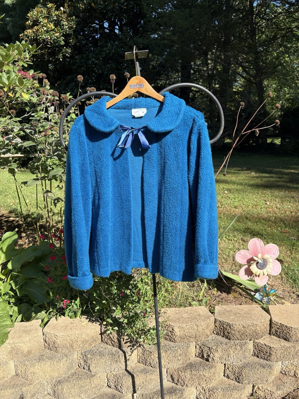 Vintage 1950s It’s A Charm Blue Ribbon Mod Gogo MCM Retro Sweater Jacket