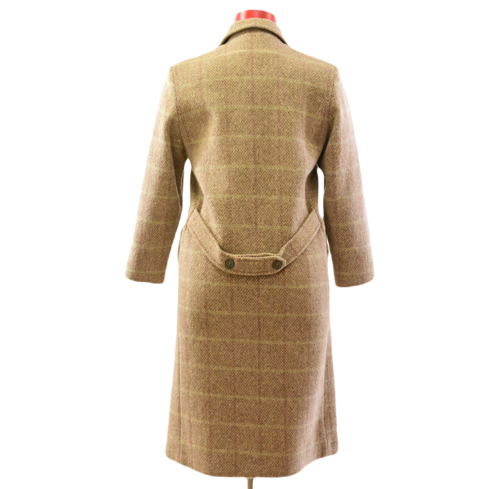 Herman Kay Plaid Double Breasted Top Coat Womens 10P Petites