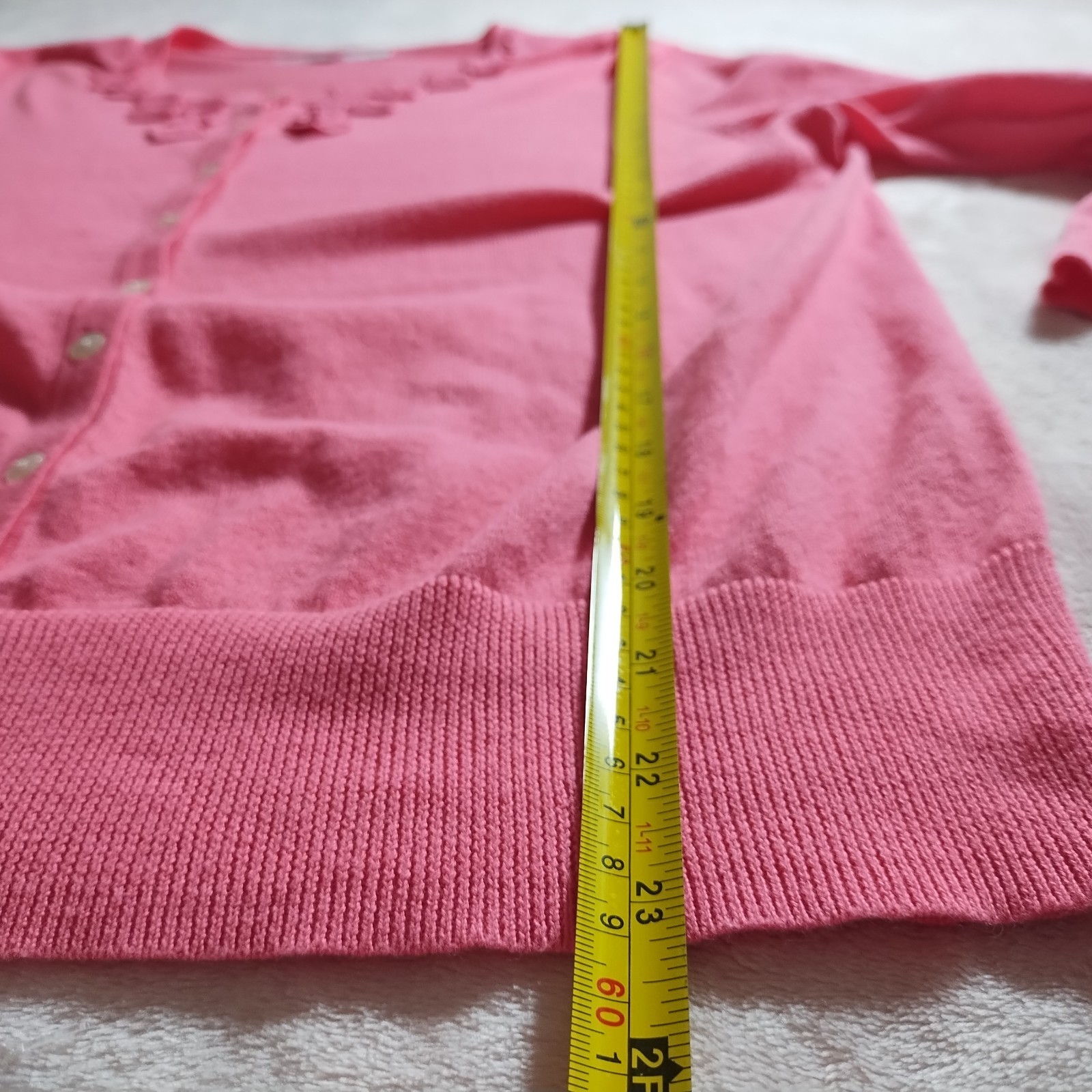 vintage y2k lightweight geometric 3d cardigan sweater sz l artsy preppy twee