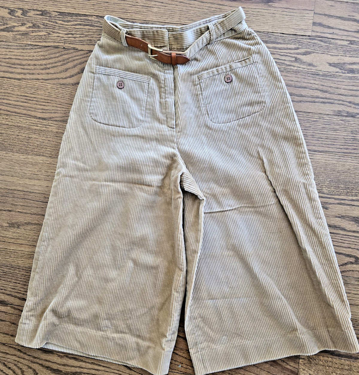 Vintage John Meyer Corduroy Wide Leg High Waist Culottes Goucho Pants