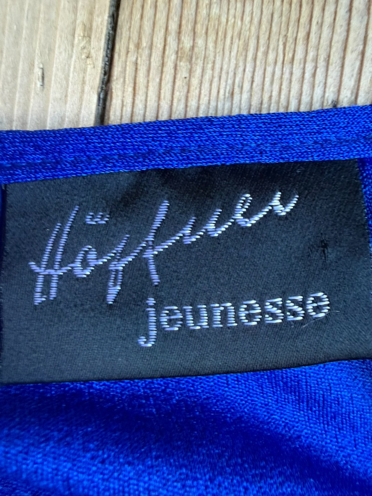 70s maxi dress evening dress Höpfner Jeunesse vintage royal blue cape sleeves 42 44