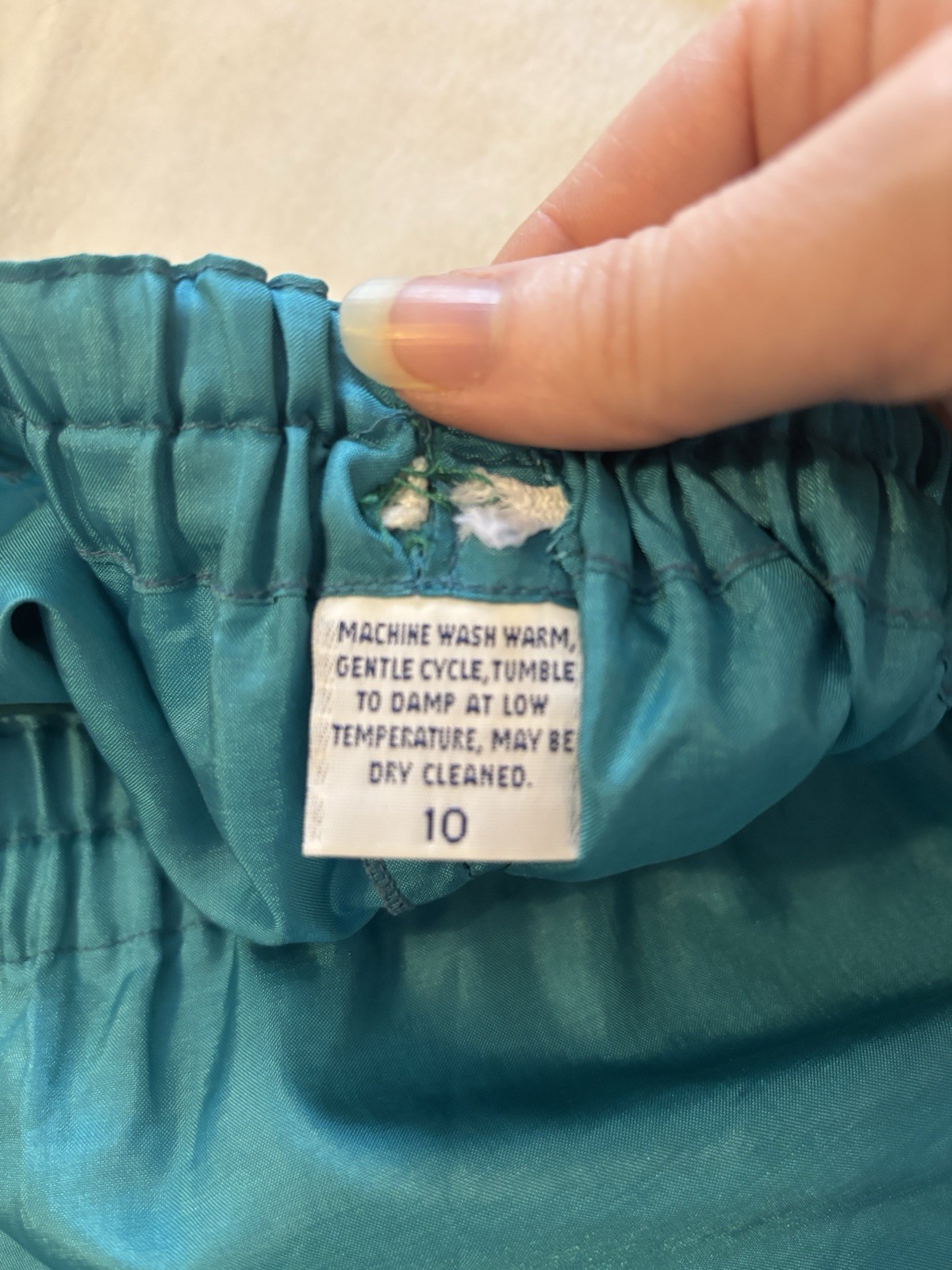 VTG Women’s Pant set Teal. Patchington Pants And Top. Sz 10. Clearwater FL. USA