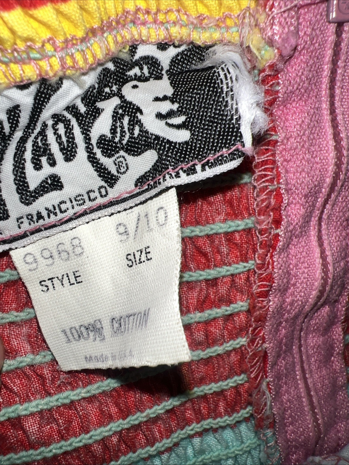 Women’s Vintage 1970’s Foxy Lady San Francisco Maxi Dress Size 9/10