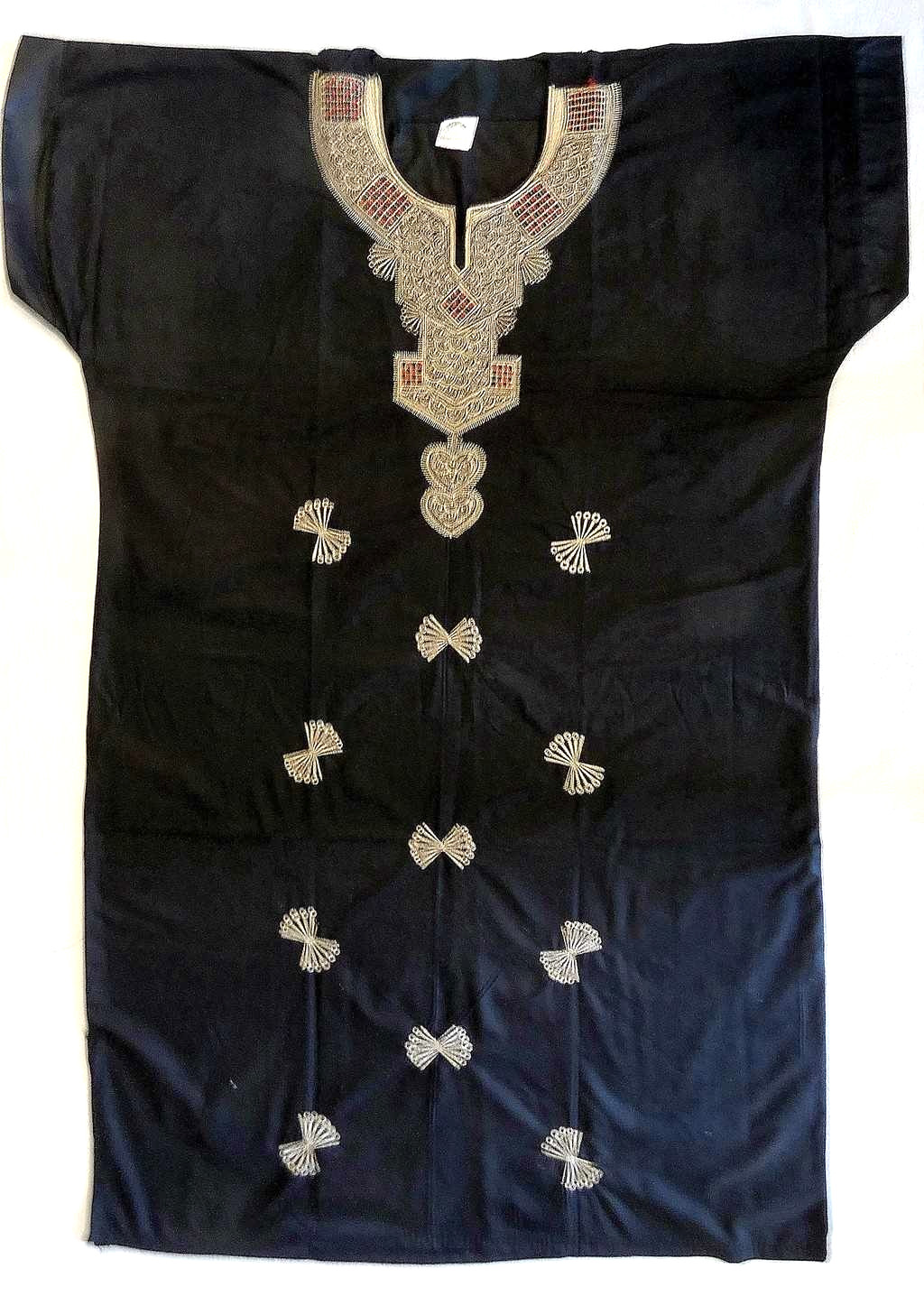 Egypt Vintage Coptic Women’s Embroidered Cotton Dress. Hand embroidery