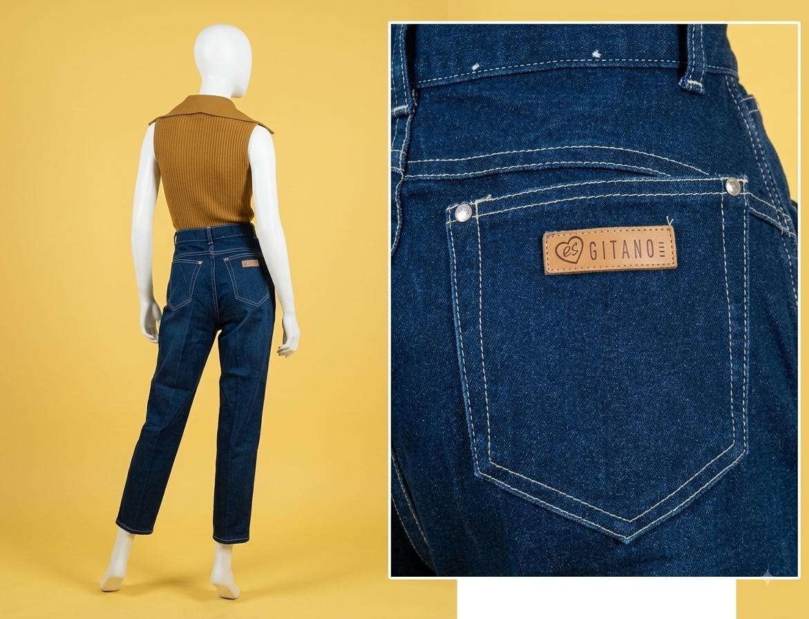 Vintage 80s PS Gitano High Waist Skinny Jeans Size 25 x 27