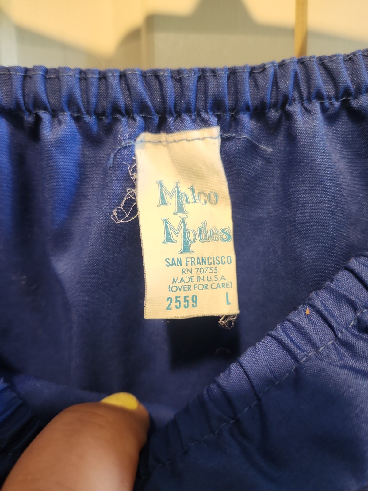 Partners Please! Malco Modes Square Dance Skirt XL & Blouse L Blue w White Lace