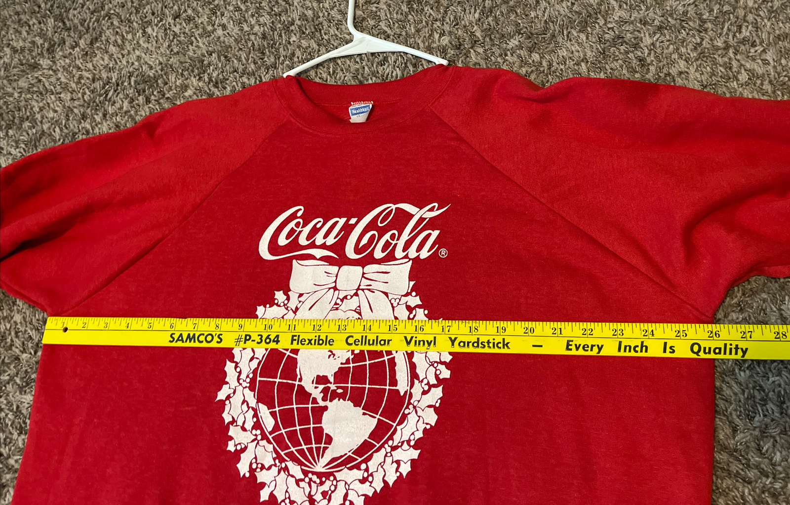 Vintage Coca-Cola Sweatshirt Joy To The World 80s USA Healthknit 2XL (50-52) NWT
