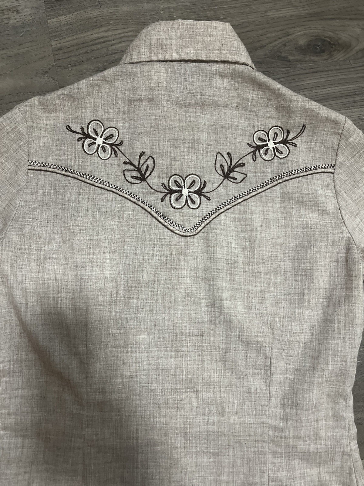 Vtg 70s H BAR C California Ranchwear Floral Pearl Snap Western Cowboy Rockabilly