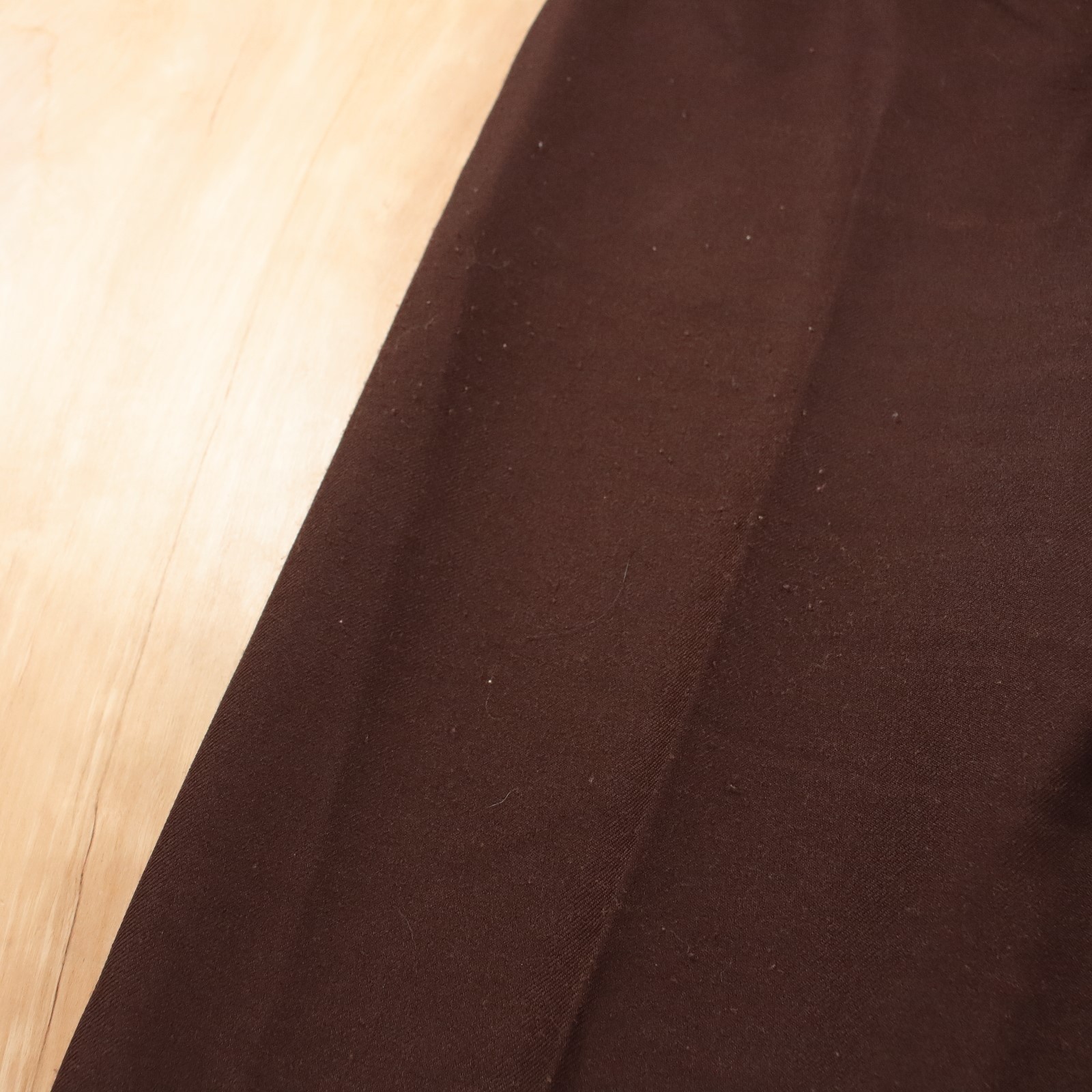 LEVI’S hi rise wide leg brown polyester dress pants 33×32 vtg 70s usa scovill