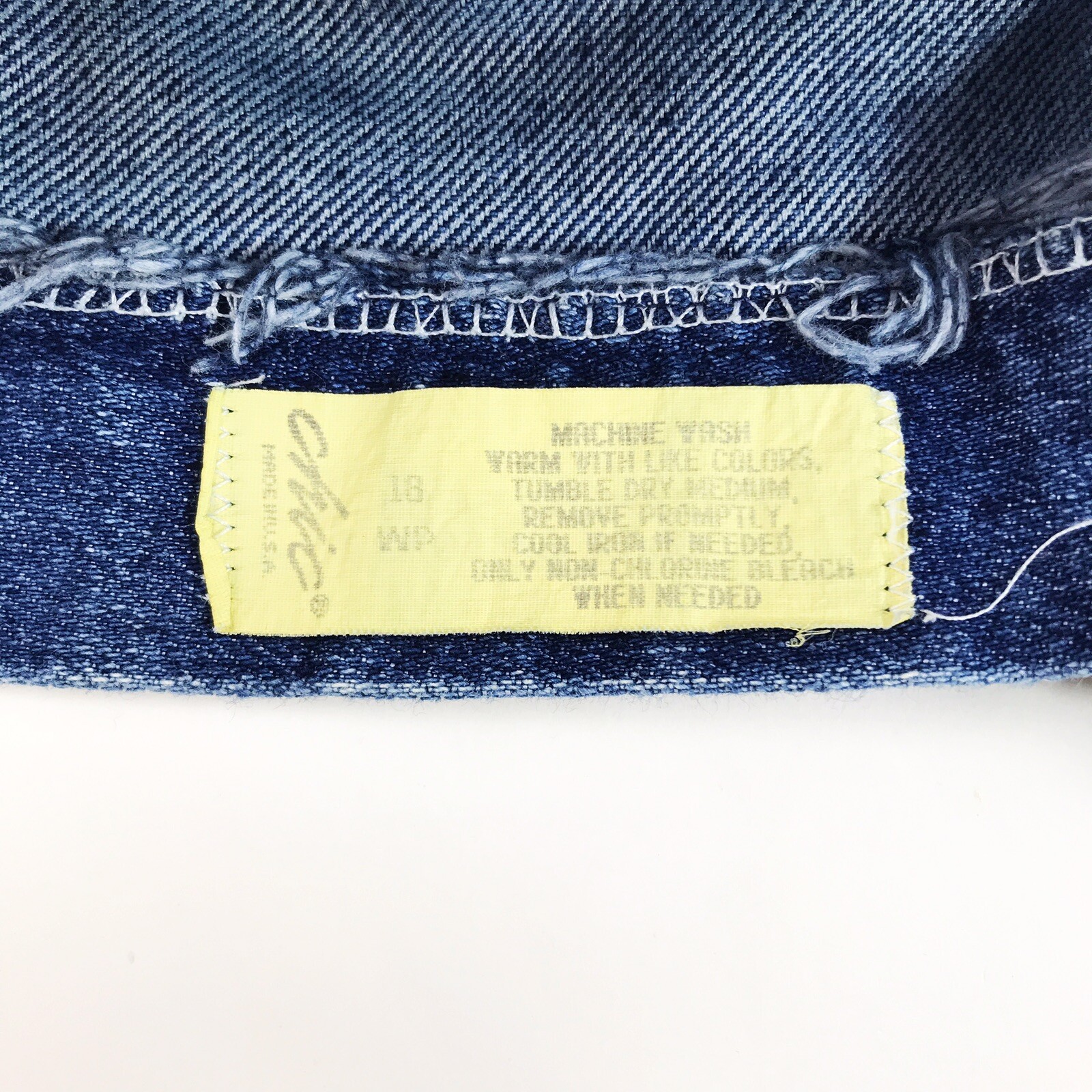 Chic Jeans Women’s 18 WP 34 x 29 Vintage 80’s Blue Tapered Leg High Waist Mom