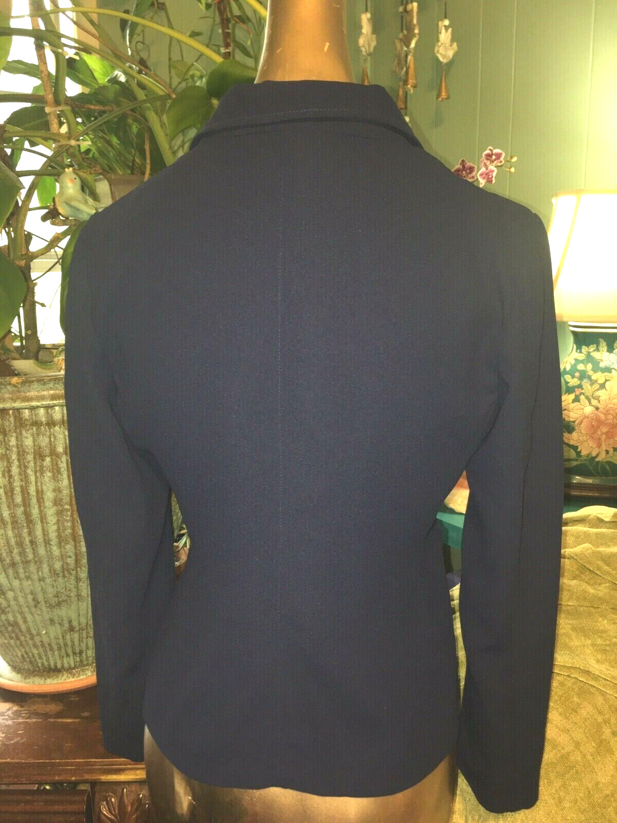 VTG 90s ESPRIT !! BLAZER JACKET TIMELESS! Blue Boho Retro Preppy Nice! S