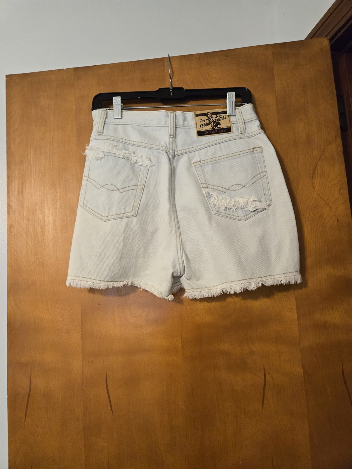 Vintage No Excuses Light Wash Denim Jean Shorts Size 11/12