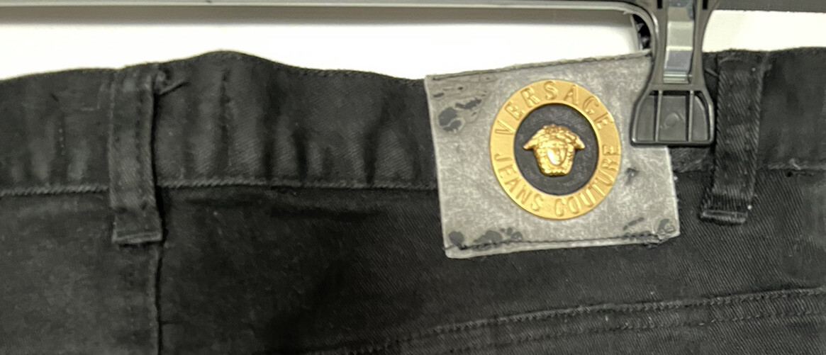 VERSACE Jeans Couture Vintage Jeans Black Size 36X29 Piecen 978411