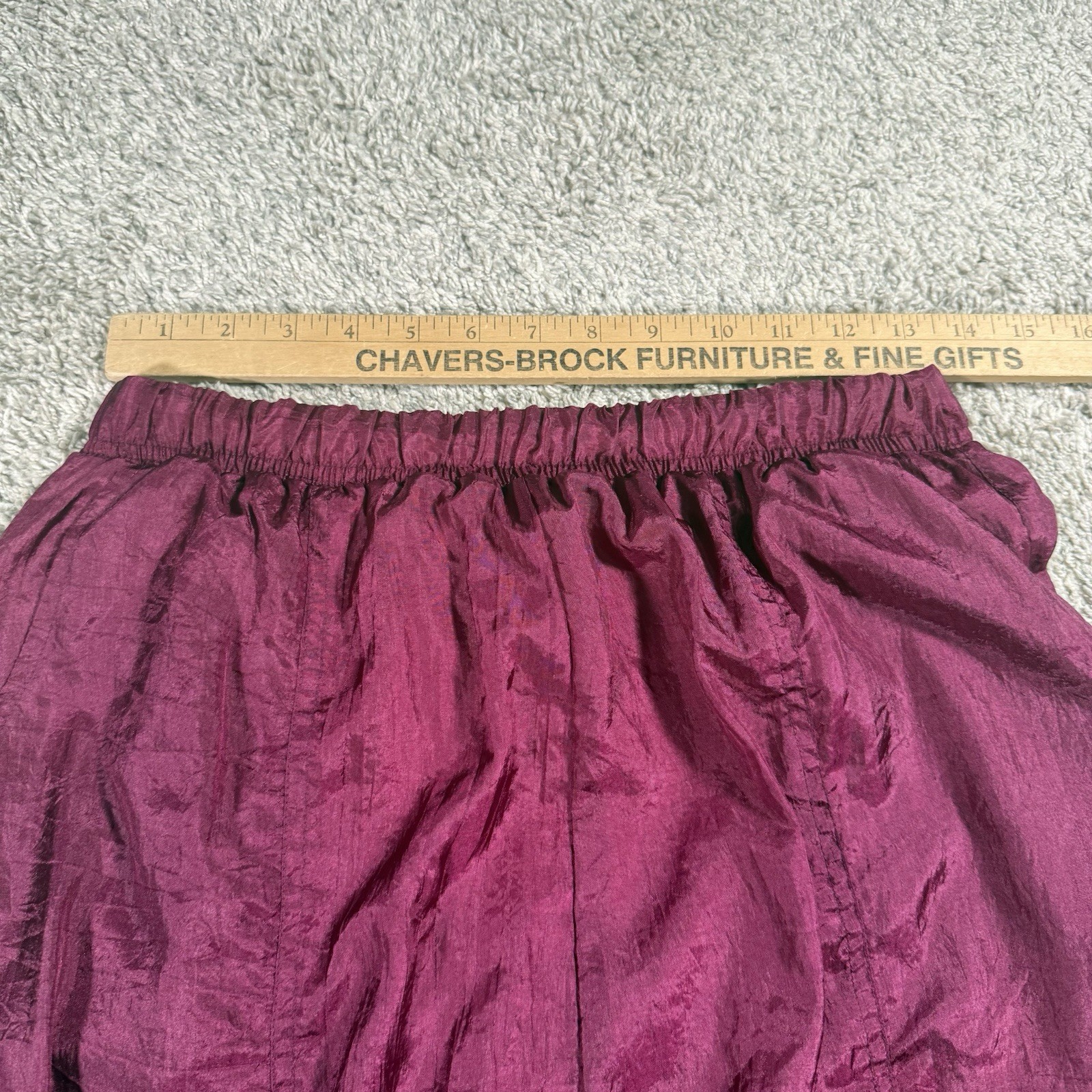 Vintage 80s 90s Tracksuit Womens Petite Large Purple Windbreaker Jacket Pants