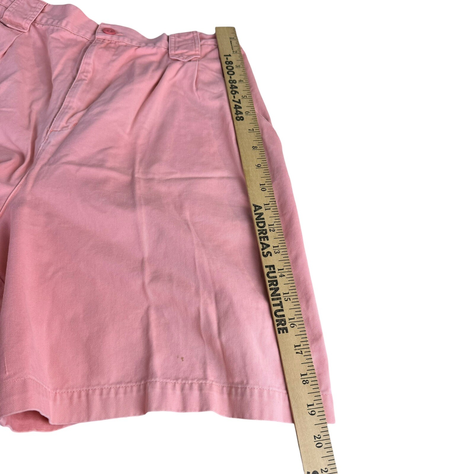Vintage 90s Bonjour Shorts Size 15/16 Peach Pleated