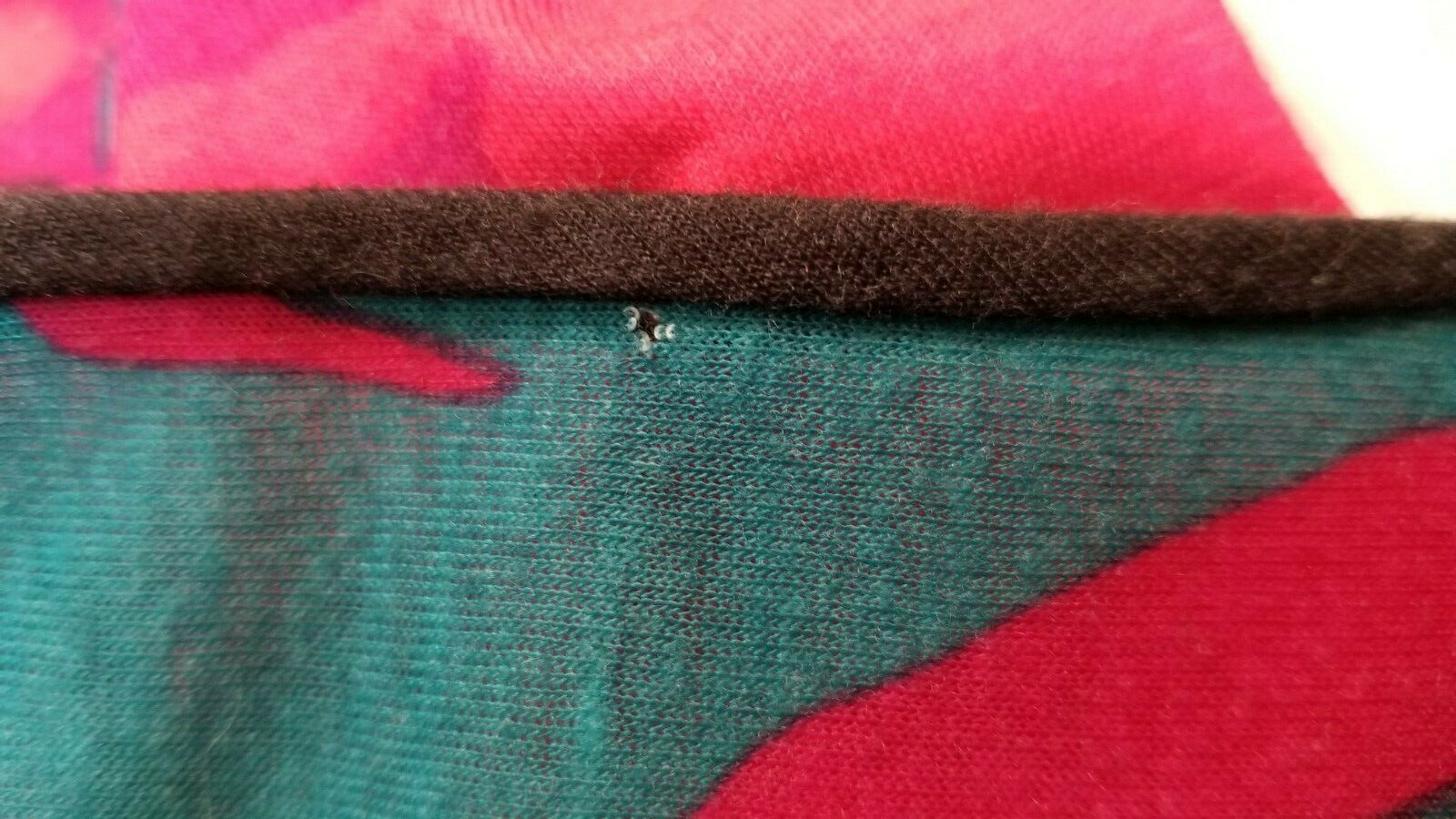 Vintage Pink Purple Turquoise Black Knit Nightgown Lounge Dress – Size M