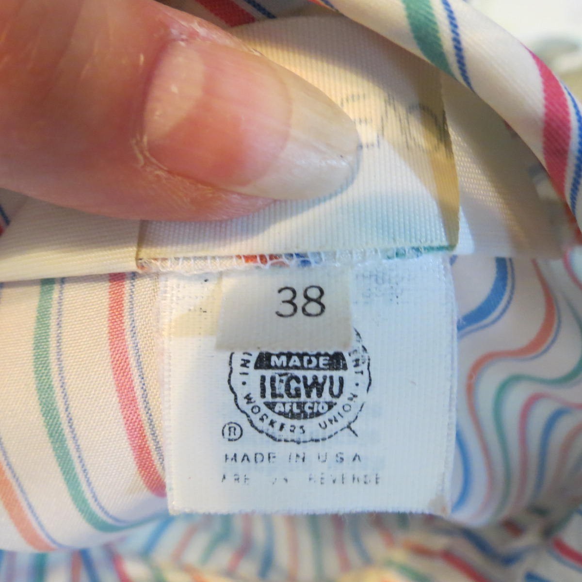 Vtg 80s Lady Devon Striped Secretary Blouse Bow High Neck Top Size 16-18