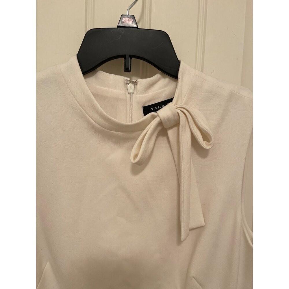 Tahari Arthur S. Levine Sleeveless Colorblock Dress Size 6 Black & White