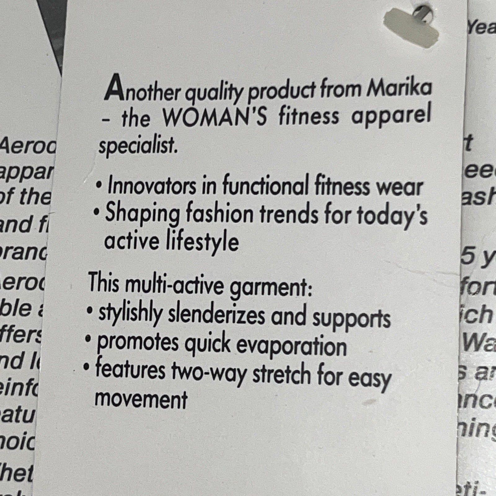 Vintage Aerodynamics Marika 80s Dance Geometric exercise top medium