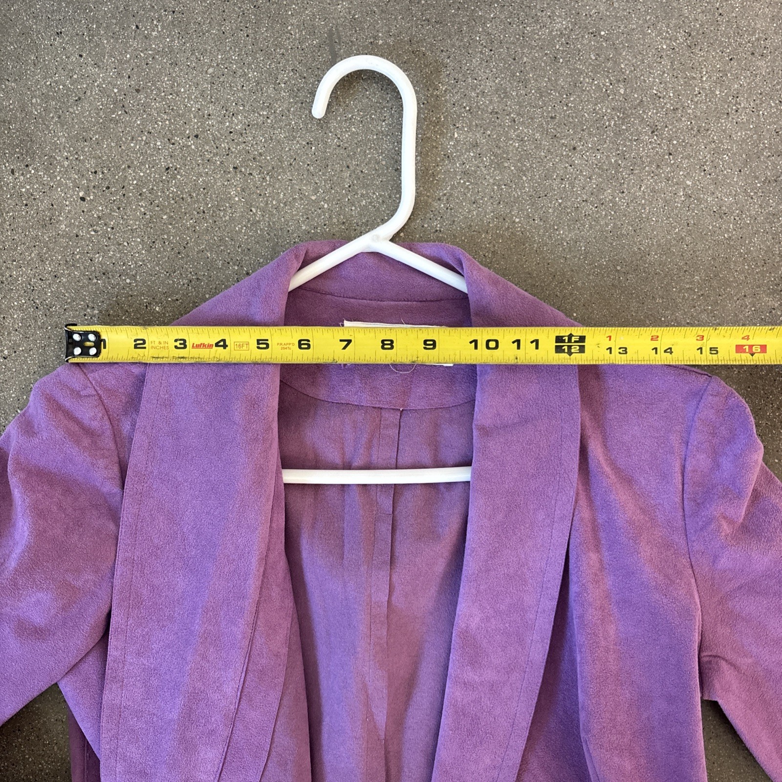 Vintage 70’s Mollie Parnis Purple Ultra Suede Trench Coat S/M