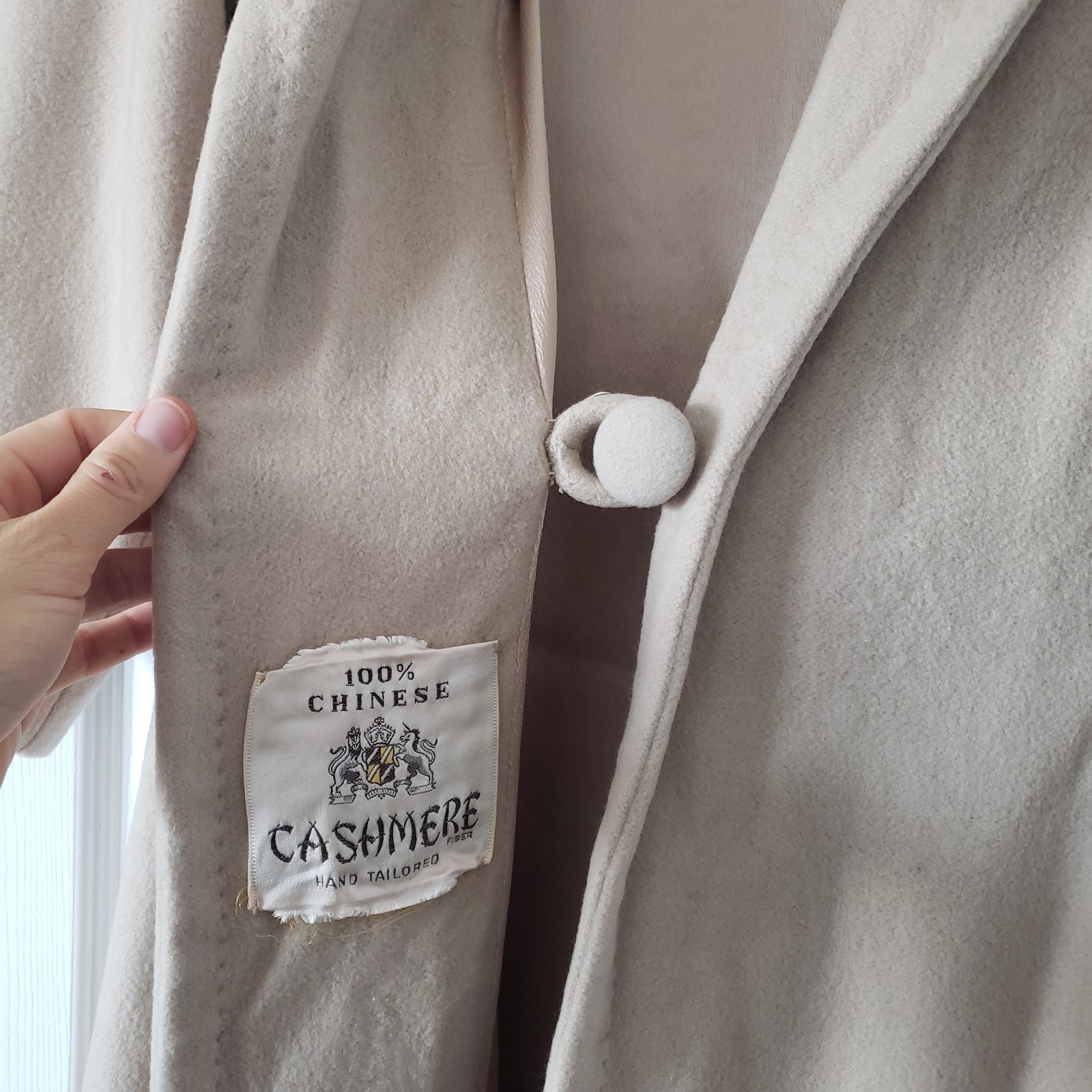 1950s 1960s Vintage 100% Cashmere Lined Car Swing Coat Anter Fashion Denver