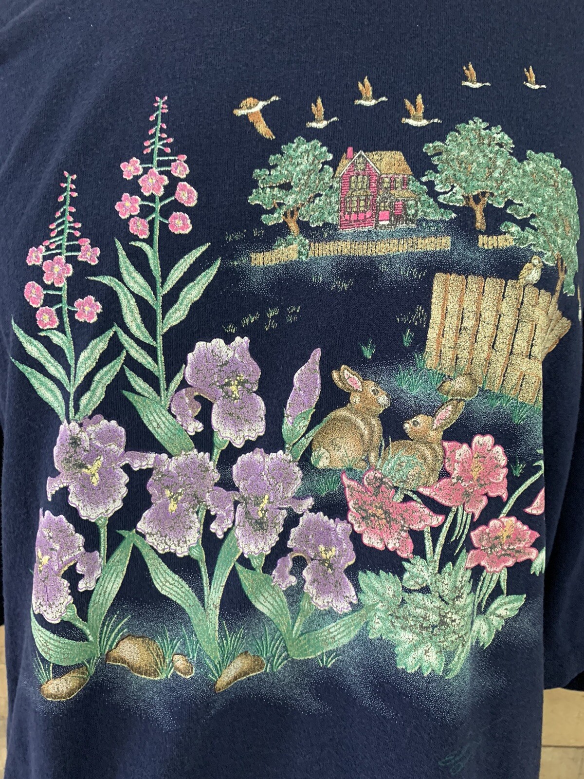 Vintage 1990’s Endless Designs Spring Graphic T-shirt Sz 1X