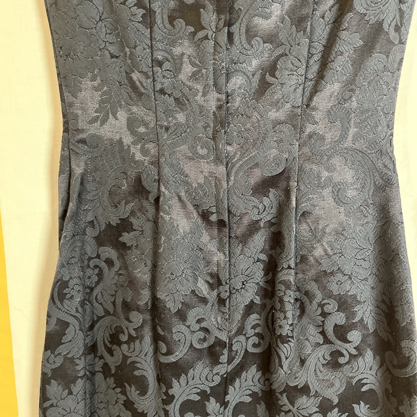 Vintage Jessica Mcclintock Gunne Sax Black Mini Dress White Lace Women’s Sz 5/6