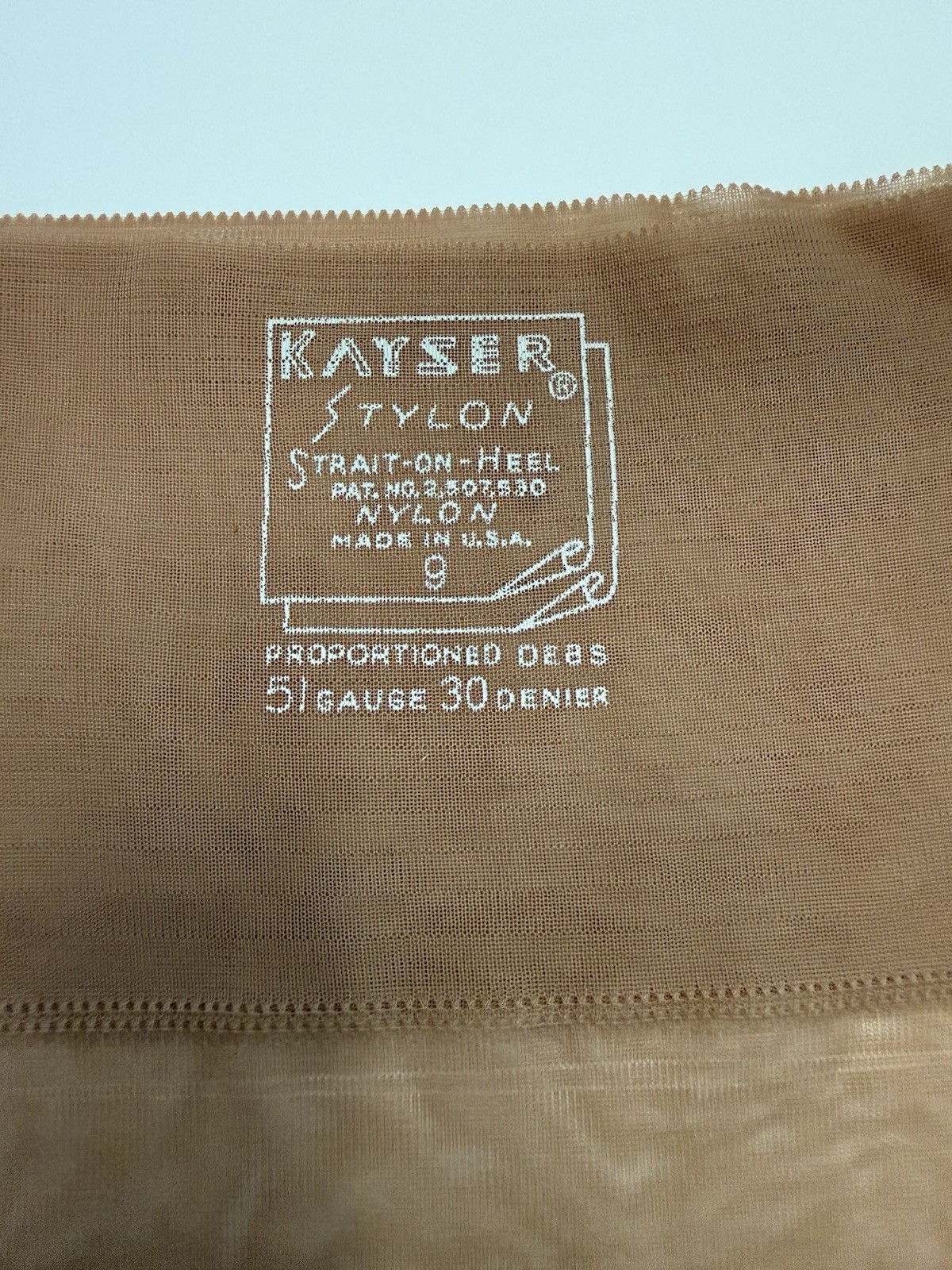 Vintage Kayser Full Fashioned Seamed Flat Knit Stockings 30 Denier 2 Pairs