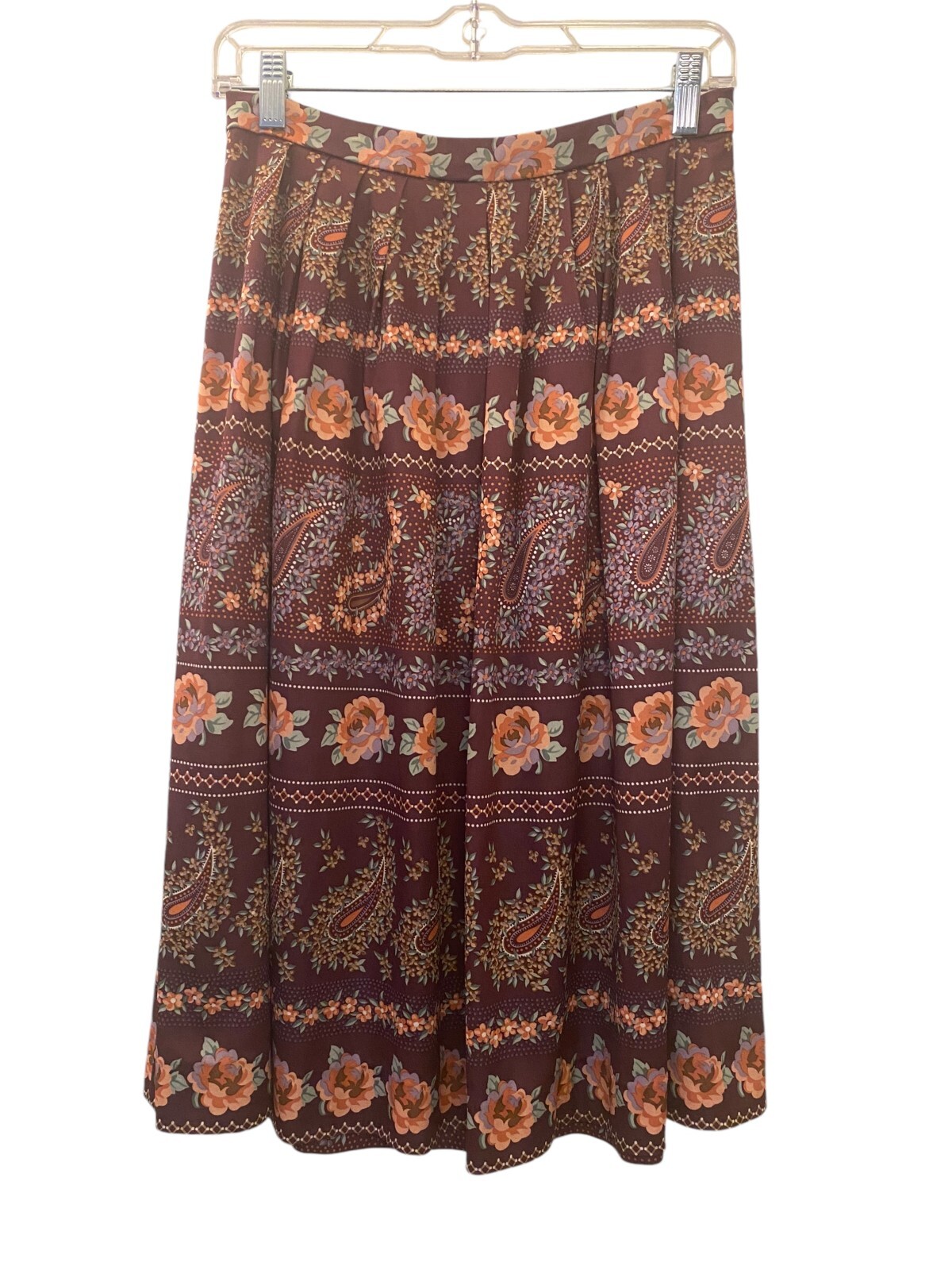 Vintage 1970’s Floral Peasant Top Skirt & Sash Rare See all pics Size 12 Medium
