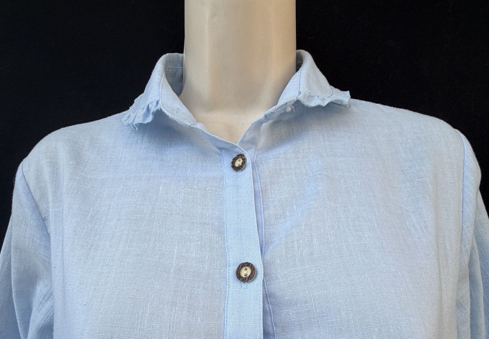 VINTAGE TRACHTEN JULIUS LANG BUTTON FRONT BLOUSE SHIRT 38 S SMALL BAVARIAN LOOK!