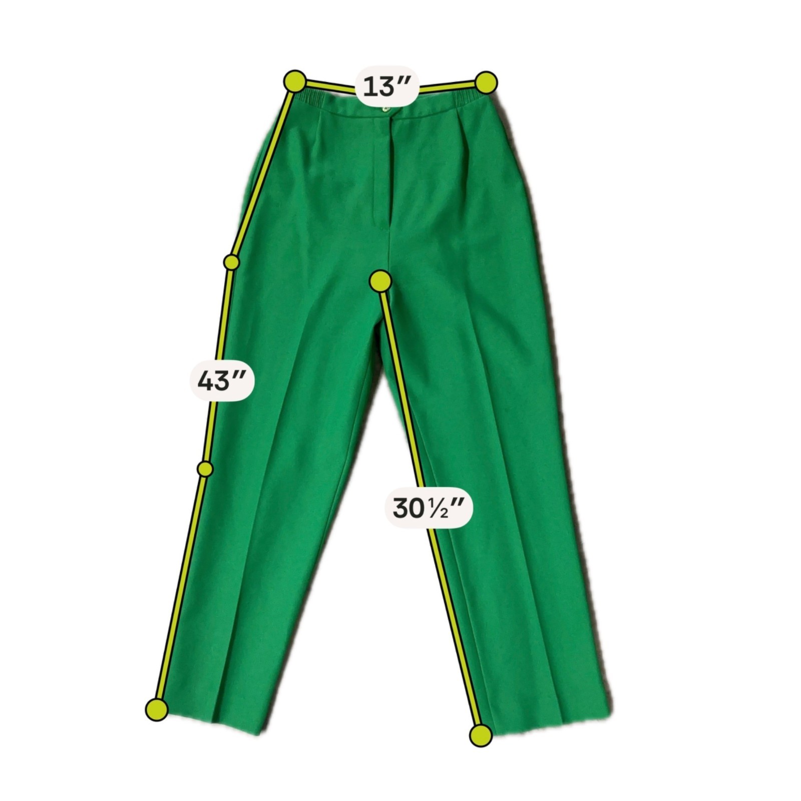 Vintage Suit Set Blazer Top Pants 3 Piece Green Size 12 Donovan Galvani USA 80s