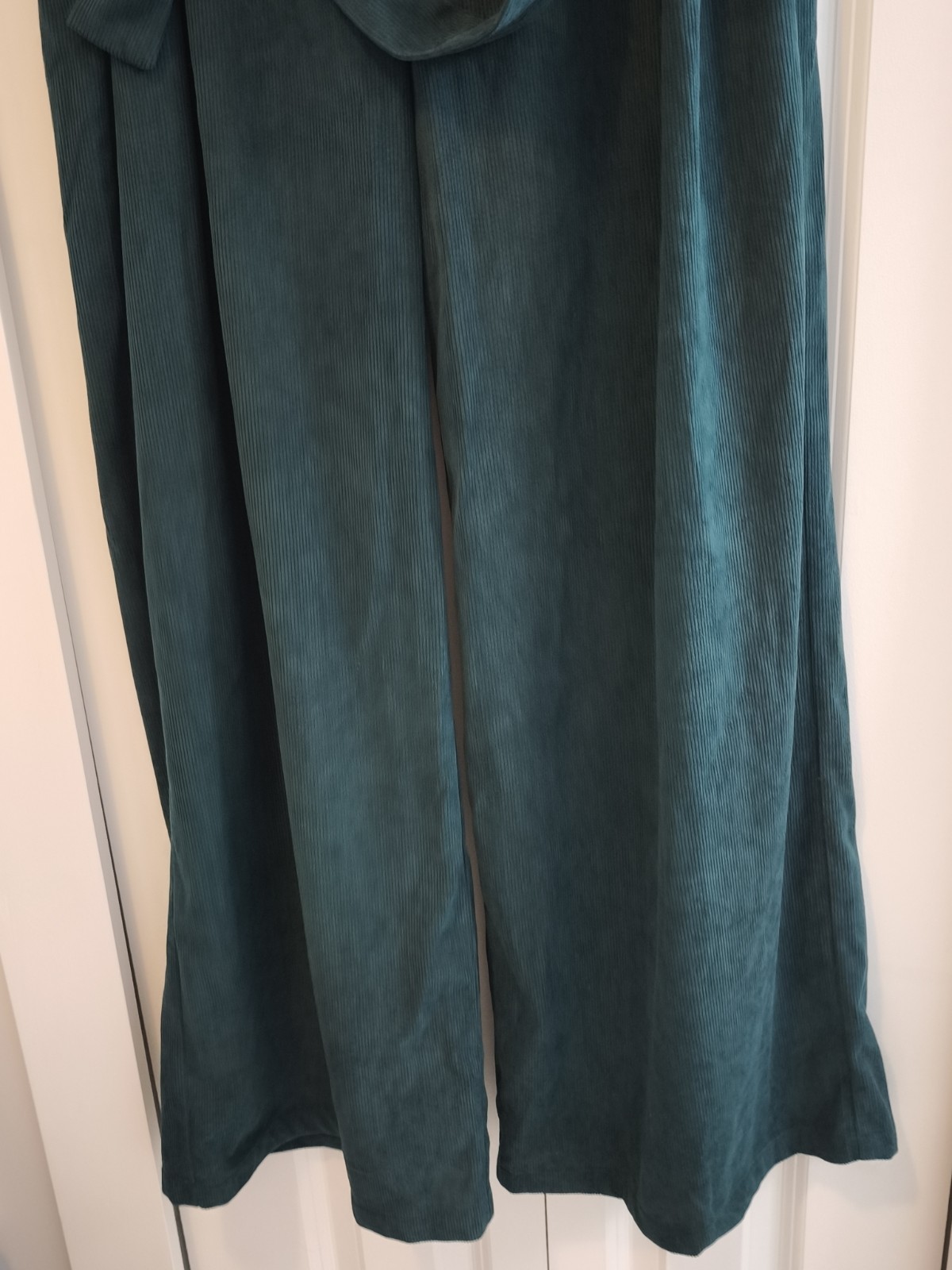 Cider High-Waist Corduroy Wide Leg Trousers with Belt