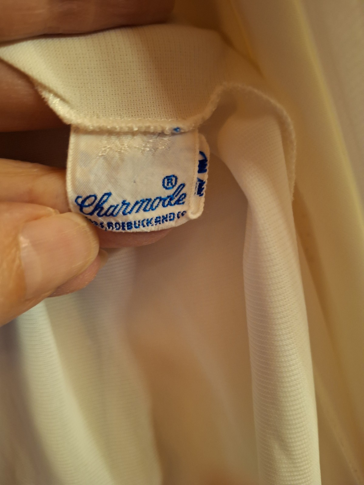Vintage Charmode Robe White Sheer Sears & Roebuck Lace
