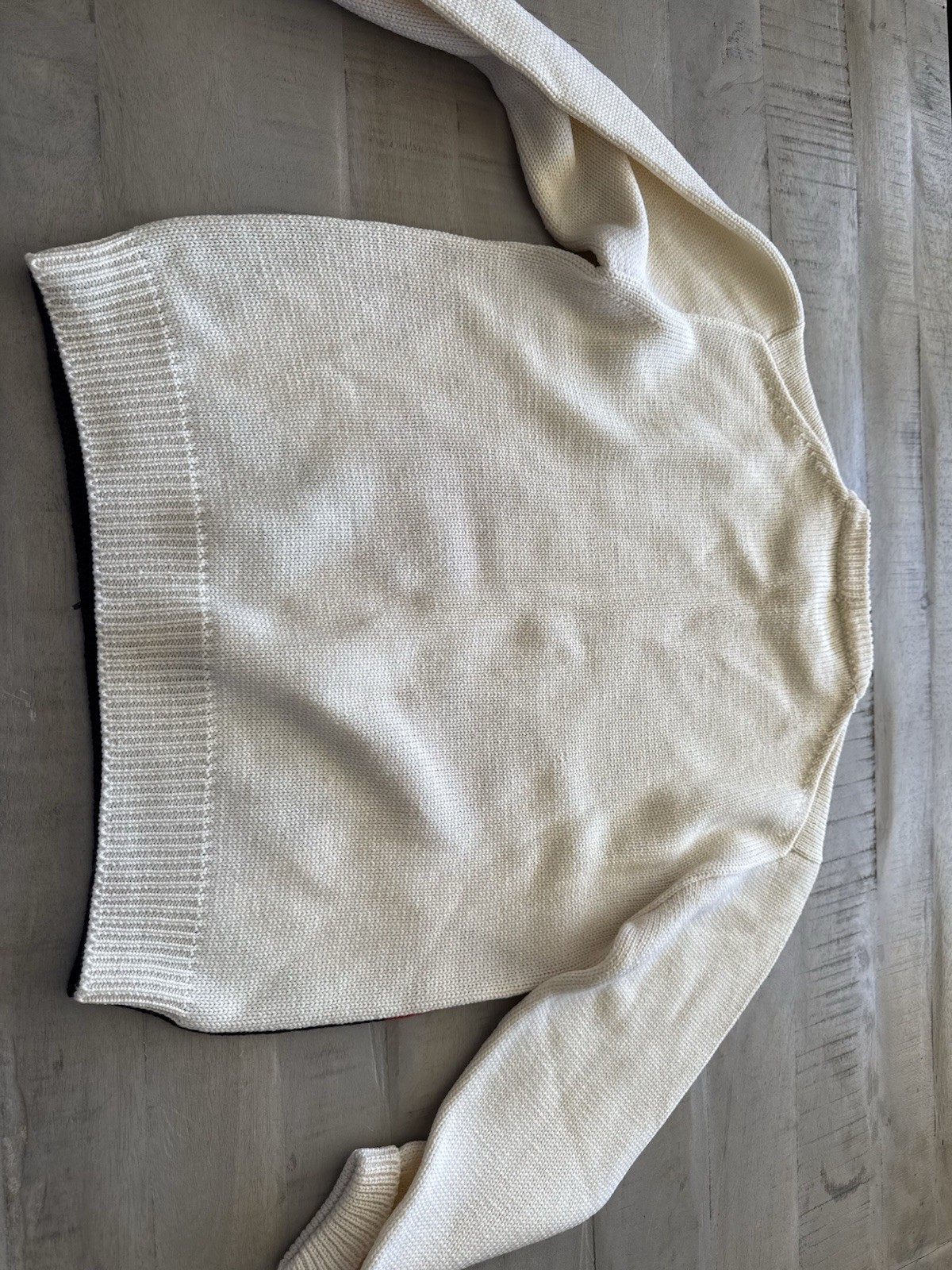 Vintage Pure Wool Made In Italy Argyle Sweater Size S Measurements