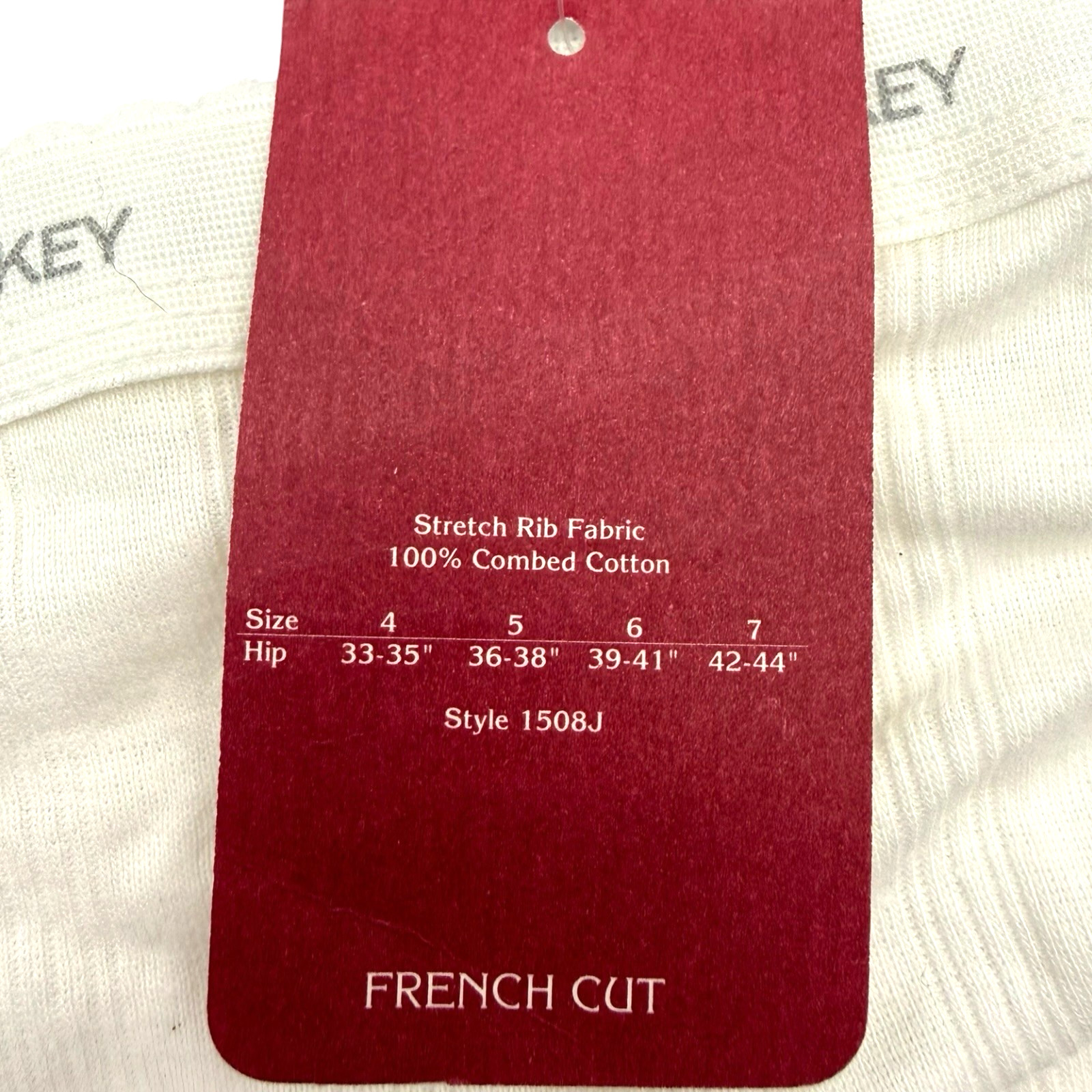 1994 Jockey for Her Magic Ribs French Cut Panties White Size 5 Deadstock NWT VTG