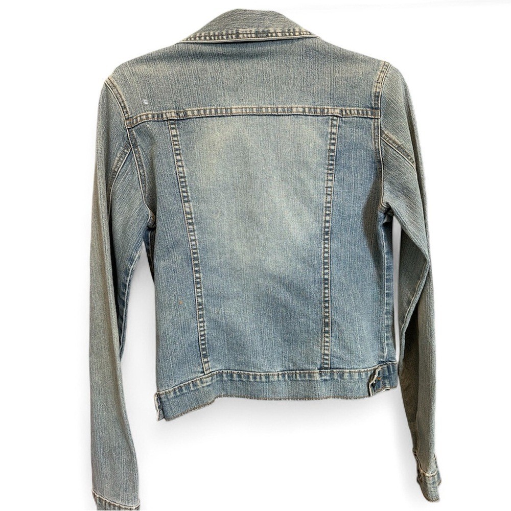 Vintage Blue Denim Blue Jean Jacket juniors large