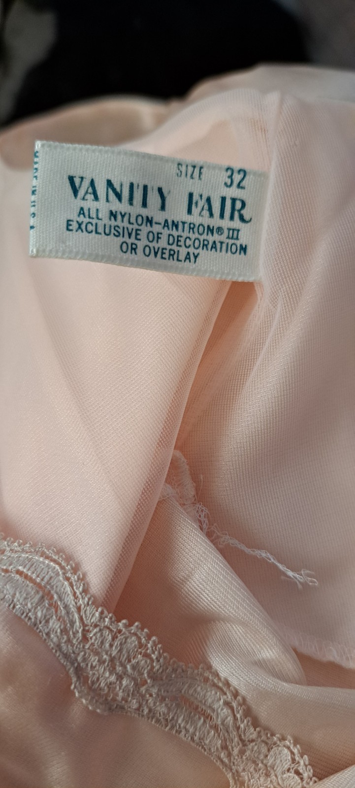 Vtg Vanity Fair Long Nightgown V Neck Buttercream Beige Sml 32 V Neck