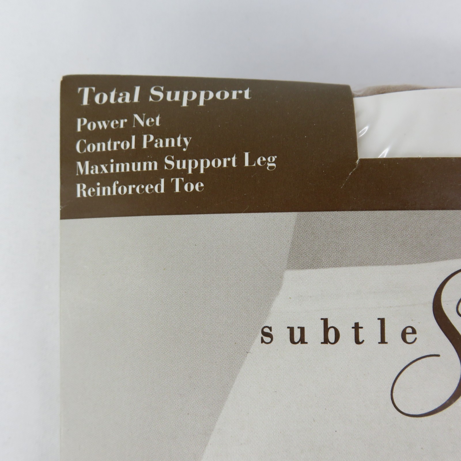 Vintage JC Penney Subtle Shapers Pantyhose Ferrar Support Q Tall Little Beige