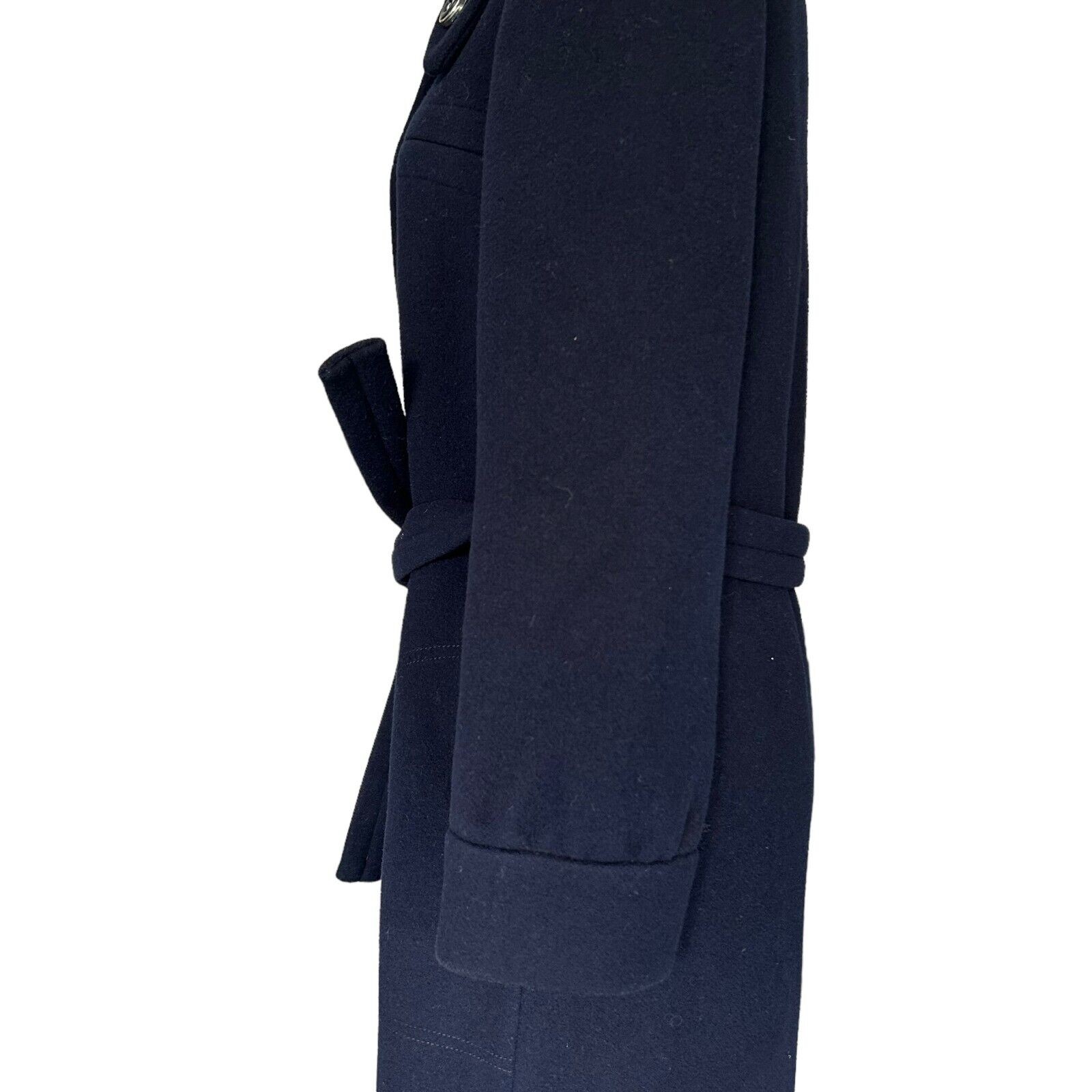 Jacques Tiffeau Peacoat Small Women’s Vintage VTG Navy Blue Wool 1960s Trench