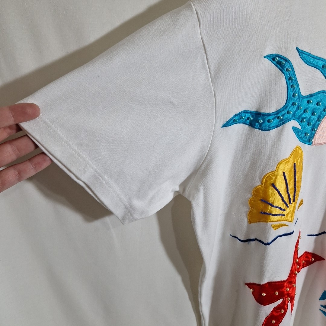 Vtg Hasting & Smith Stitched Fish Shirt 1xl