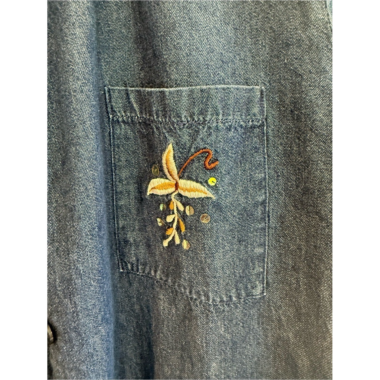Country Concepts Plus 1X Embroidered Denim Dress Set | CottagecoreWesternVintage