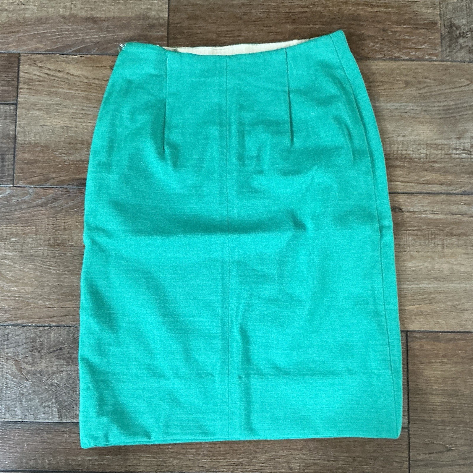 VTG Cyrano by Sebastian Wool 2-PC Set Green Sweater Skirt Women’s Size S #81013