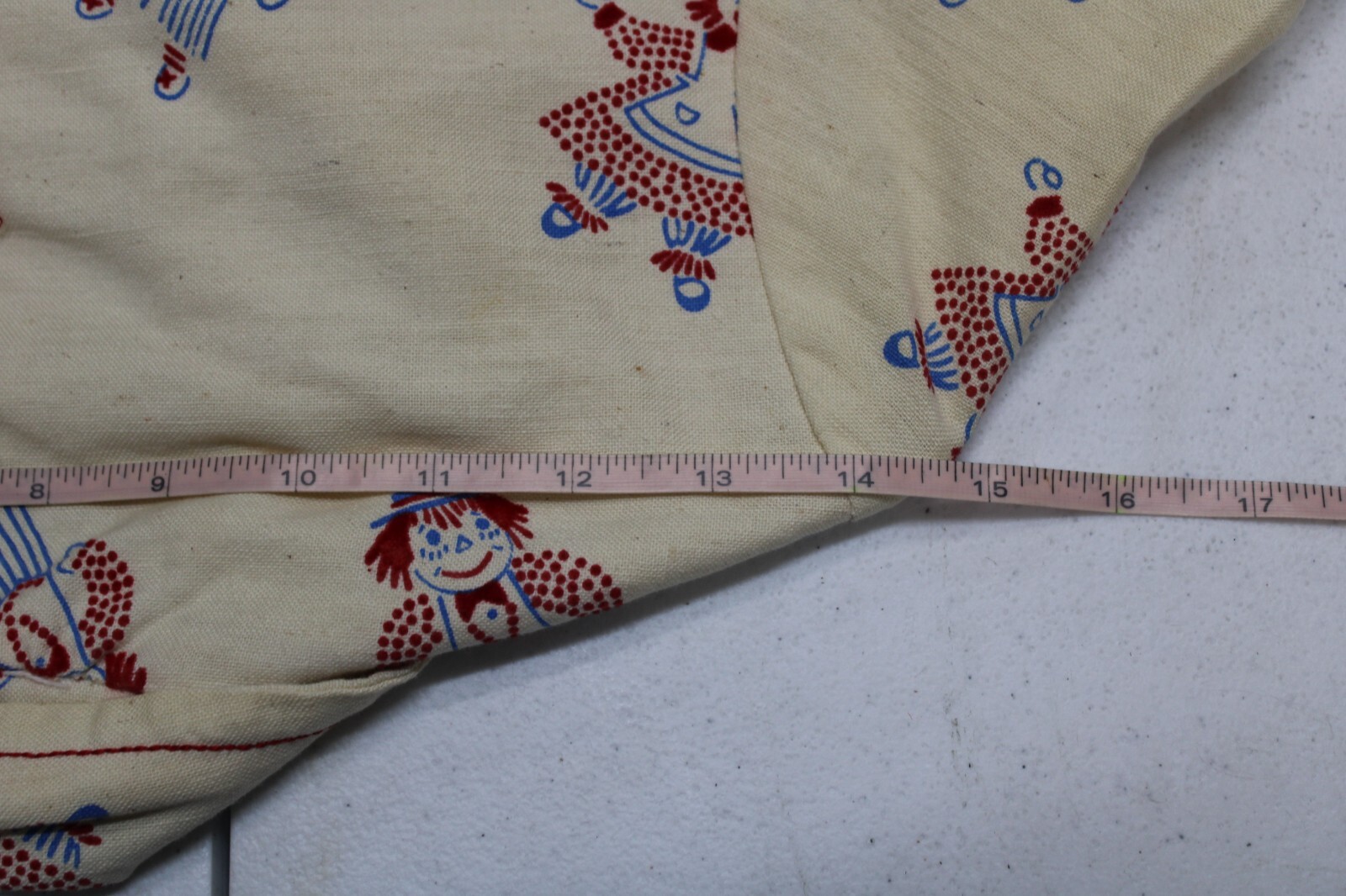 1960s Women Cotton blouse Short Sleeve High Waist
