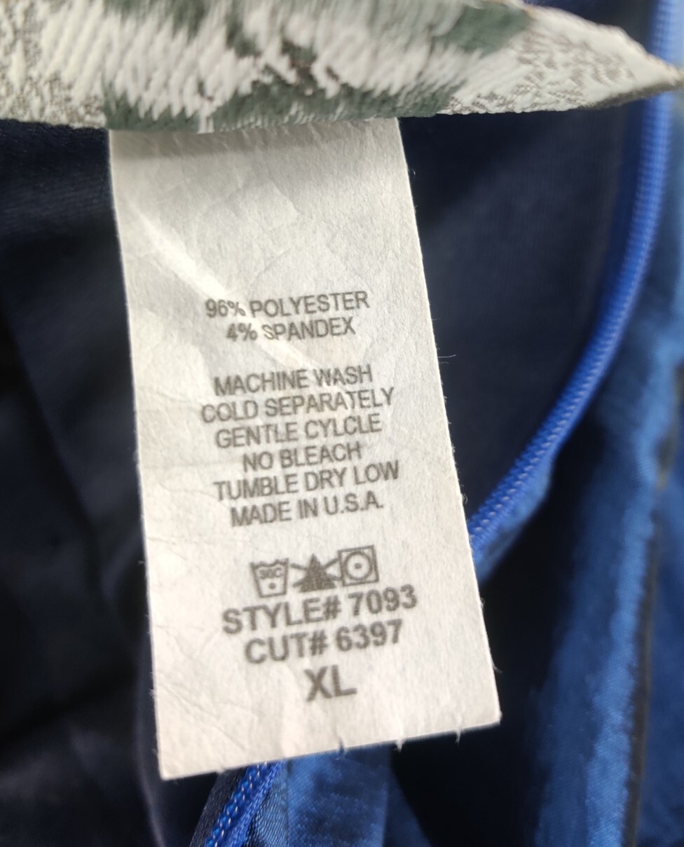 Vintage Diana Blue Metallic Strapless Party / Prom Dress Size XL (Runs Small)