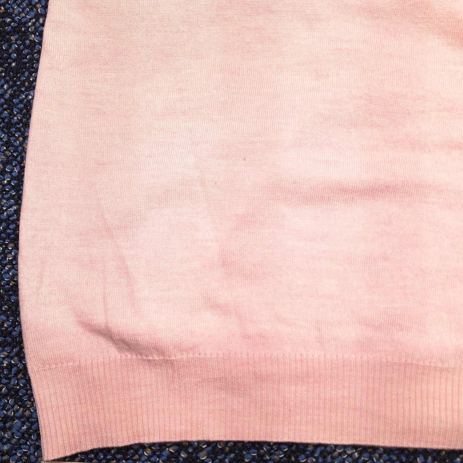 Vintage Lacoste V-Neck Sweater Virgin Wool Pink Size 48(Mens M.)(Womans L-Xl)