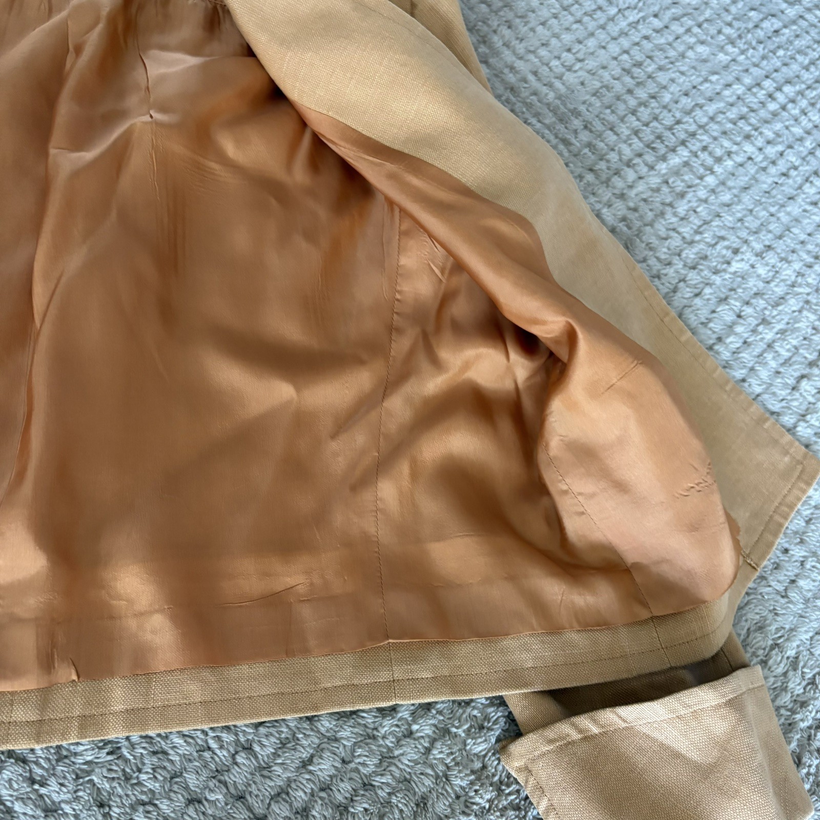 Yves Saint Laurent Rive Gauche Vintage 1980’s Evening Jacket Size 42 Silk Linen