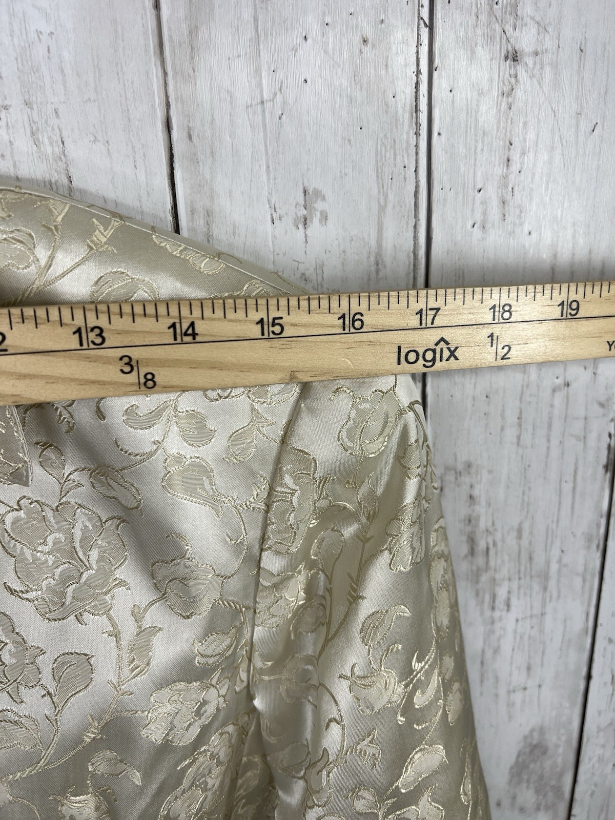 Vintage Maggy Skirt Suit Size 8 White on White Floral Pencil Skirt Wedding Party