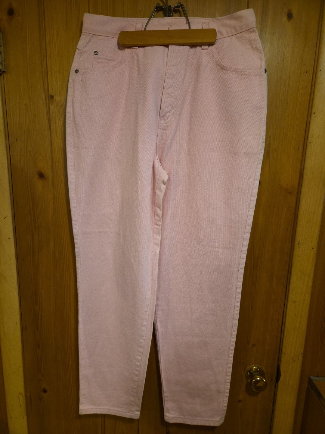 Vintage 90s Levi’s NATIVE BLUE Pink Womens Denim Jeans Pants Size 14 30″ Inseam